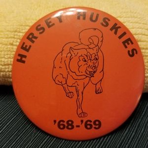 Vintage button from John Hersey High school Arlington Heights IL. 1968-1969